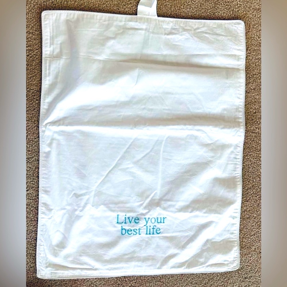 Pillow Protector with zipper and custom embroidery (for standard size pillows)
